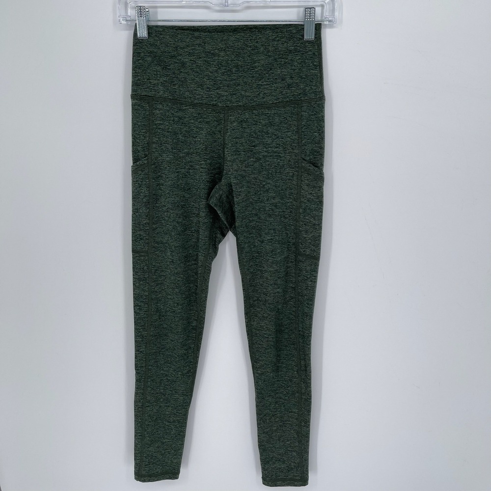 Aerie Women's Green Heathered High Waisted Pocket Leggings Size Medium